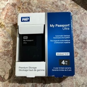 My Passport Ultra WD premium storage portable hard drive
